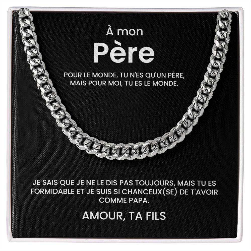 À mon Père - Collier cubain