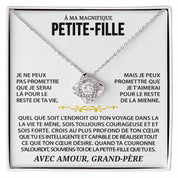À ma belle Petite-Fille - Collier avec nœud d'amour