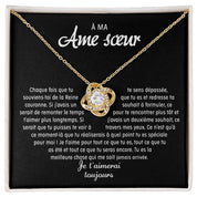 À Ma Âme Sœur - Collier Nœud D'amour