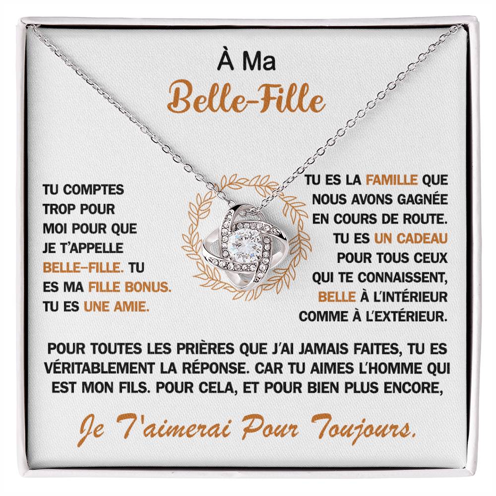 À ma Belle-Fille - Collier noeud d'amour