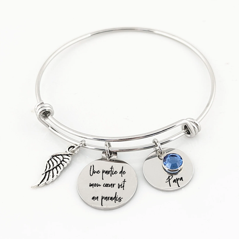 Un Morceau De Mon Cœur - Bracelet Commémoratif - Or