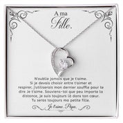 À ma Fille - Collier pendentif Amour, de papa