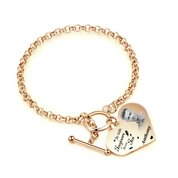 Je Suis Toujours Avec Toi - Bracelet Commémoratif - Or