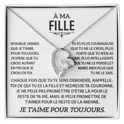 À ma Fille - Collier coeur