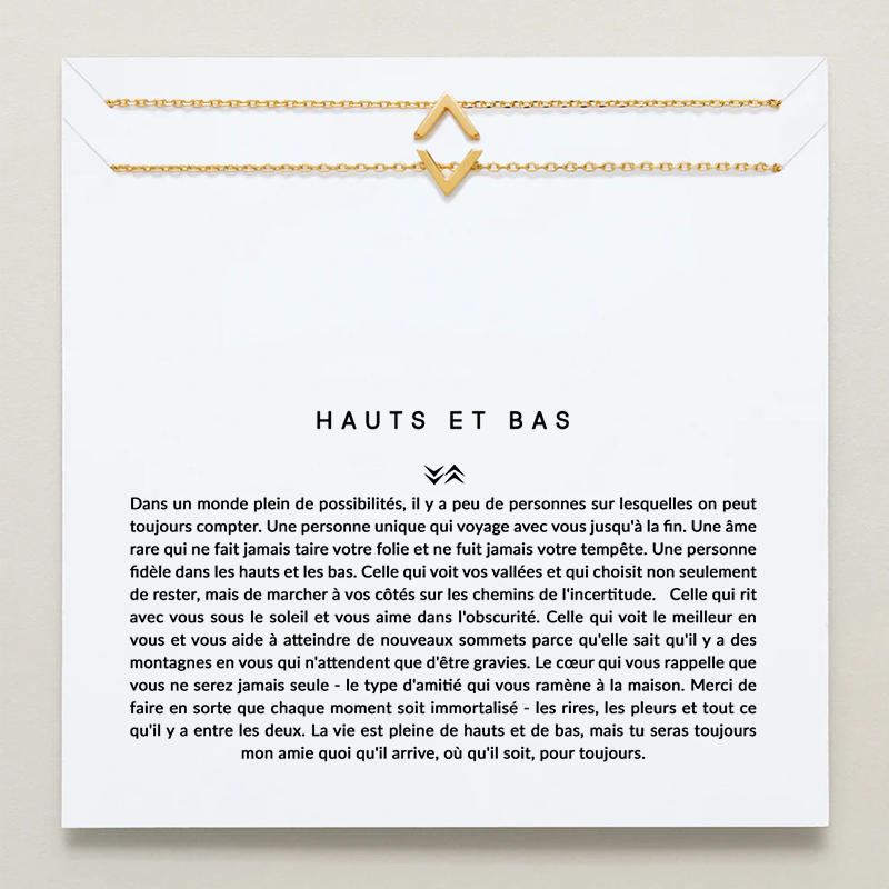 Set De Colliers Pour Les Hauts Et Les Bas - Toujours Ami