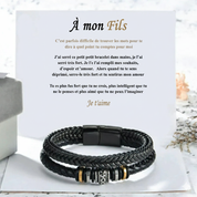 Bracelet À Mon Fils - Lien Indestructible Gravé