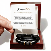 Bracelet À Mon Fils - Lien Indestructible Gravé