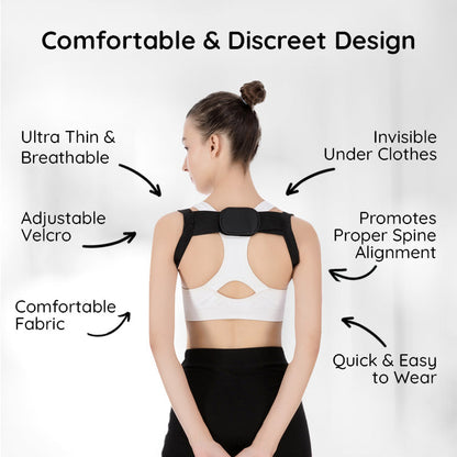 Posture Corrector with Adjustable Straps and Breathable Mesh
