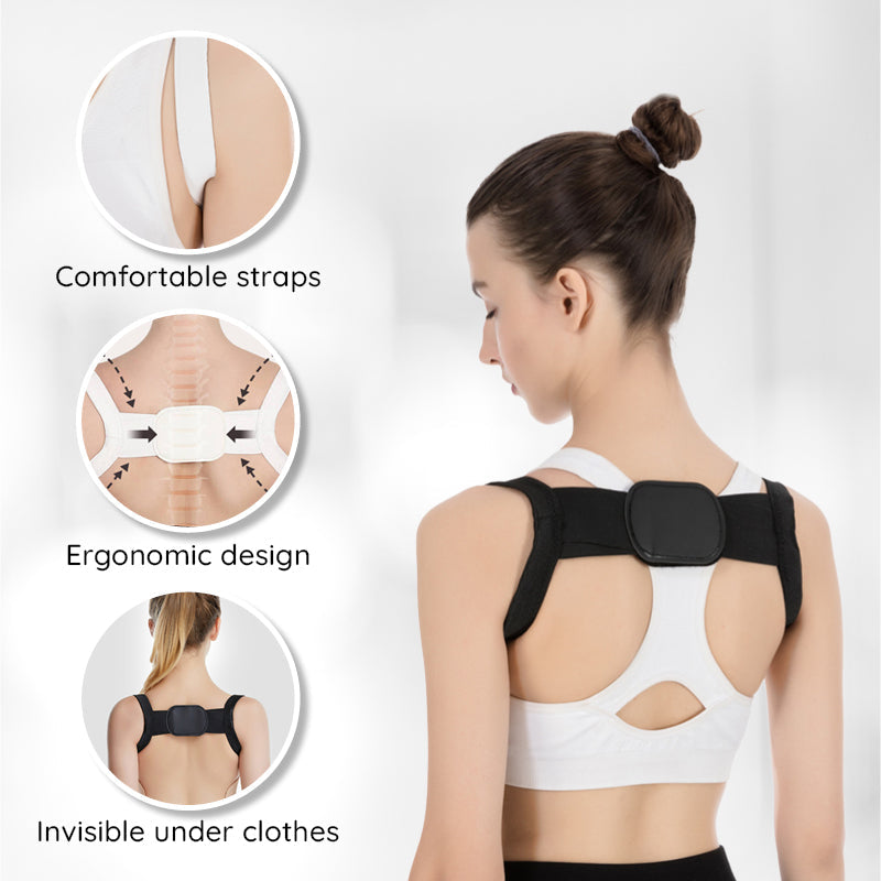 Posture Corrector with Adjustable Straps and Breathable Mesh