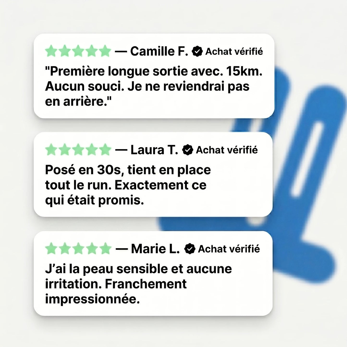 Cours sans y penser. Ton genou te suit enfin.