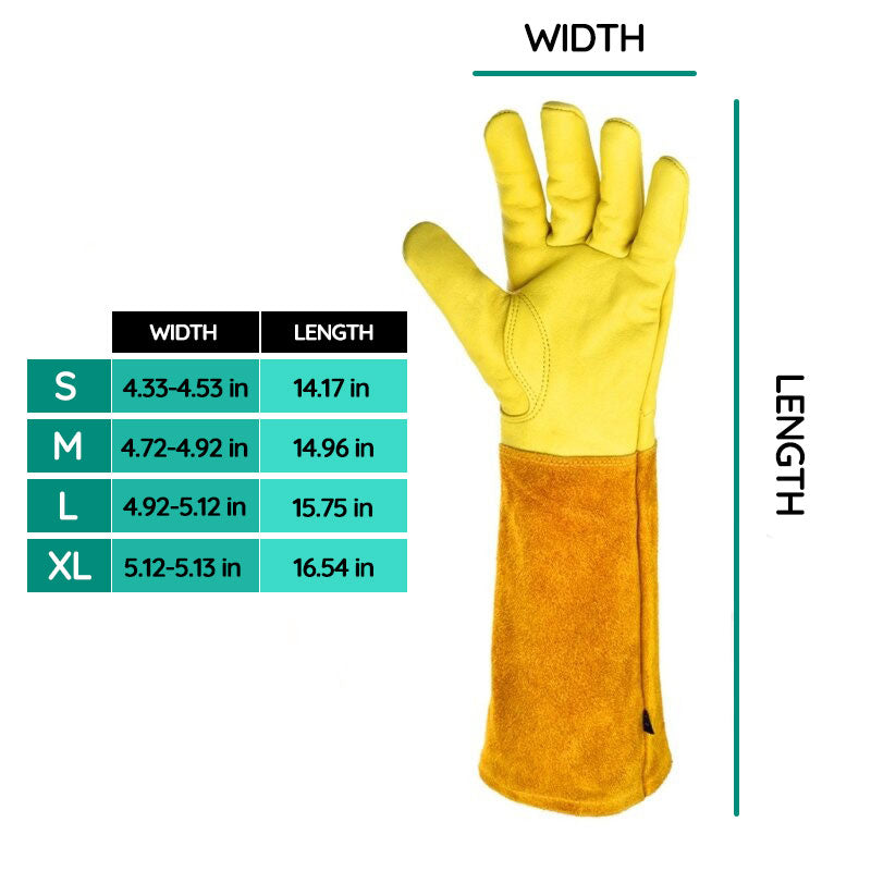 Gardening Gloves with Reinforced Palm and Textured Fingertips, Elastic Wristband