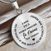 Collier familial - À mon Fils ou ma Fille - Or