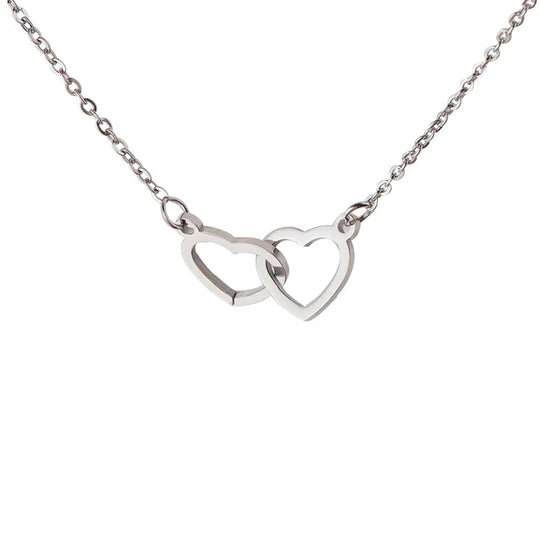 Coeur 14kt Collier plaqué or blanc