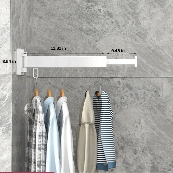 Wall Mounted Retractable Cloth Drying Rack