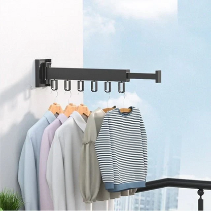 Wall Mounted Retractable Cloth Drying Rack
