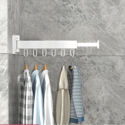 Wall Mounted Retractable Cloth Drying Rack