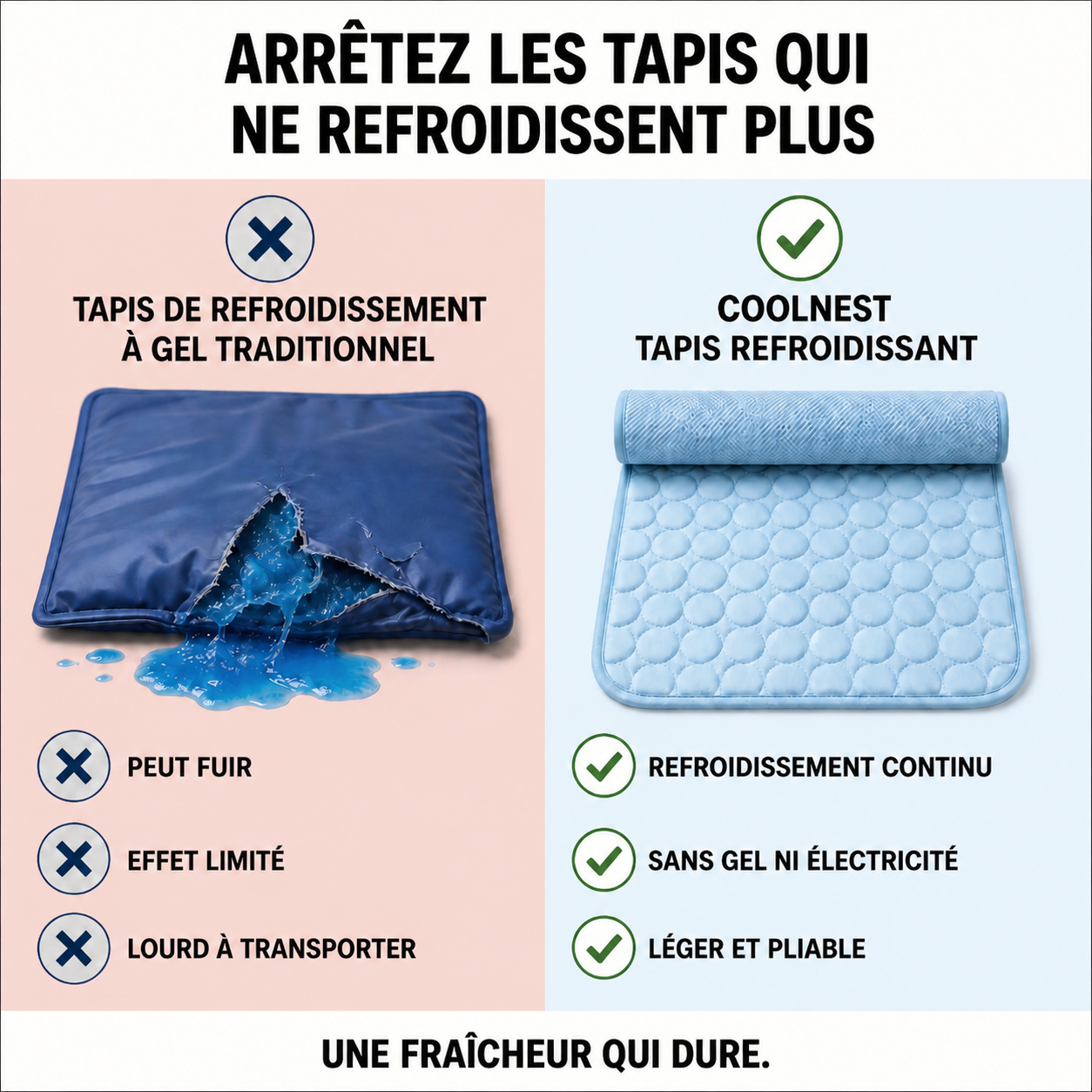 Le tapis qui garde votre chien au frais toute la journée