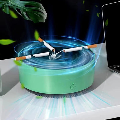 Portable Smokeless Ashtray with Air Purifier Function