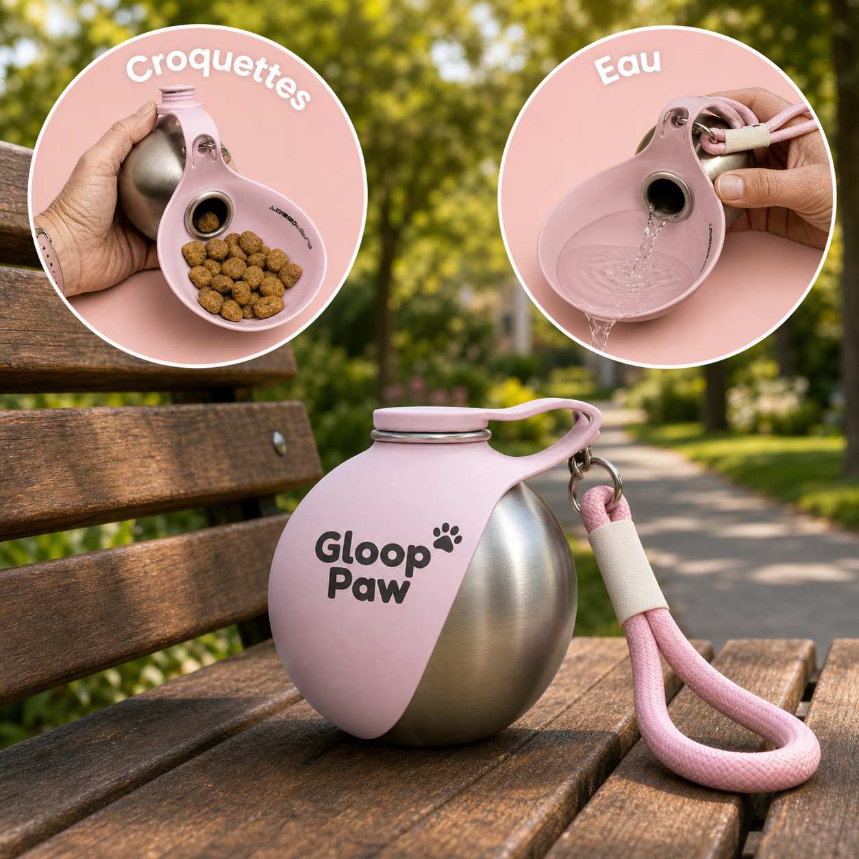 La gourde qui garde votre chien hydraté à chaque promenade