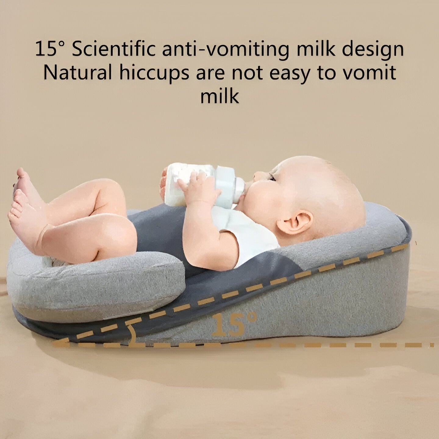 Infant Feeding Pillow, Inclined Support for Baby's Comfort