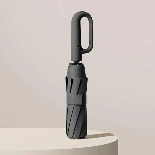 Compact Folding Umbrella Reinforced for Travel and Durability