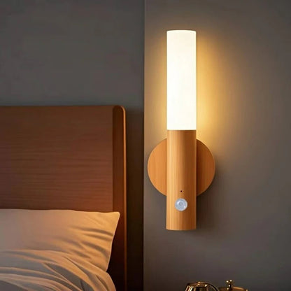Bedroom Motion Sensor Night Light with Plug in Connection and Energy Efficient LED Bulbs and Wide Angle Detection
