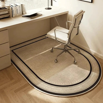 Carpeted Floor Chair Mat with Cleated Underside and High Impact Strength