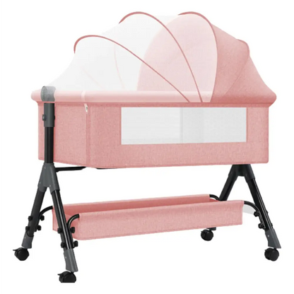 Lit cododo bébé - Babydream - Rose / Moustiquaire + Matelas - Lit cododo
