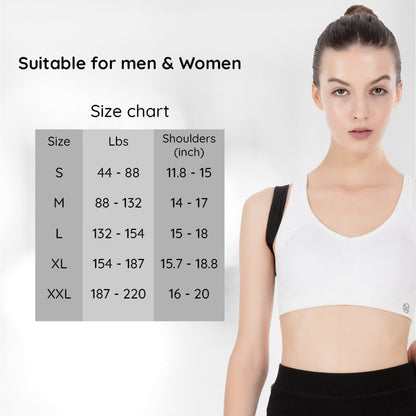 Posture Corrector with Adjustable Straps and Breathable Mesh
