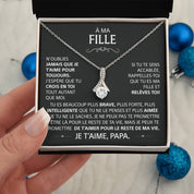 À Ma Fille - Collier pendentif amour
